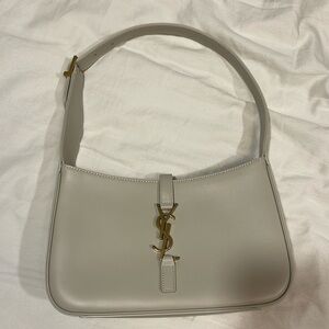 Saint Laurent Cream / Off white smooth leather handbag